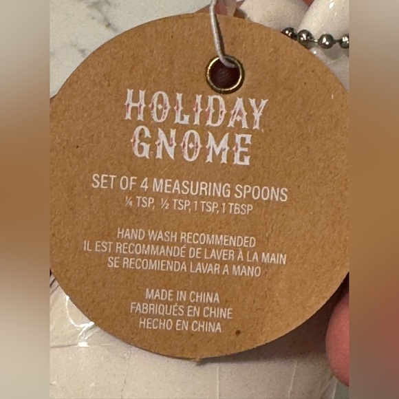 Christmas Gnome Ceramic Measuring Spoons - Picture 3 of 3